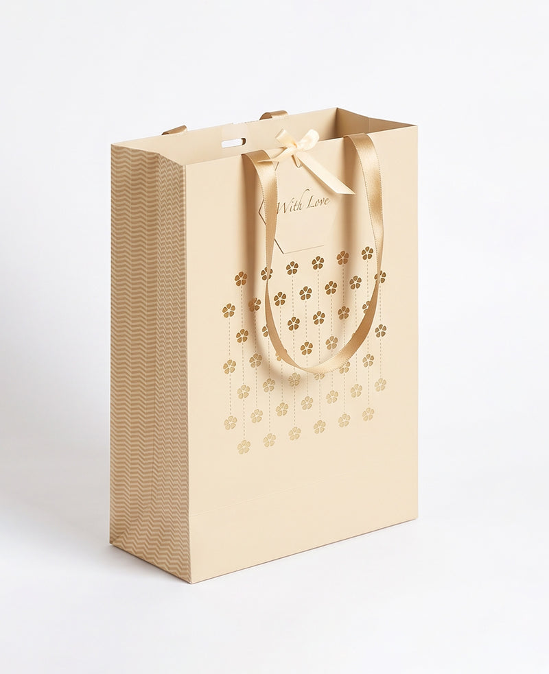 BEIGE GIFT BAGS - PACK OF 5