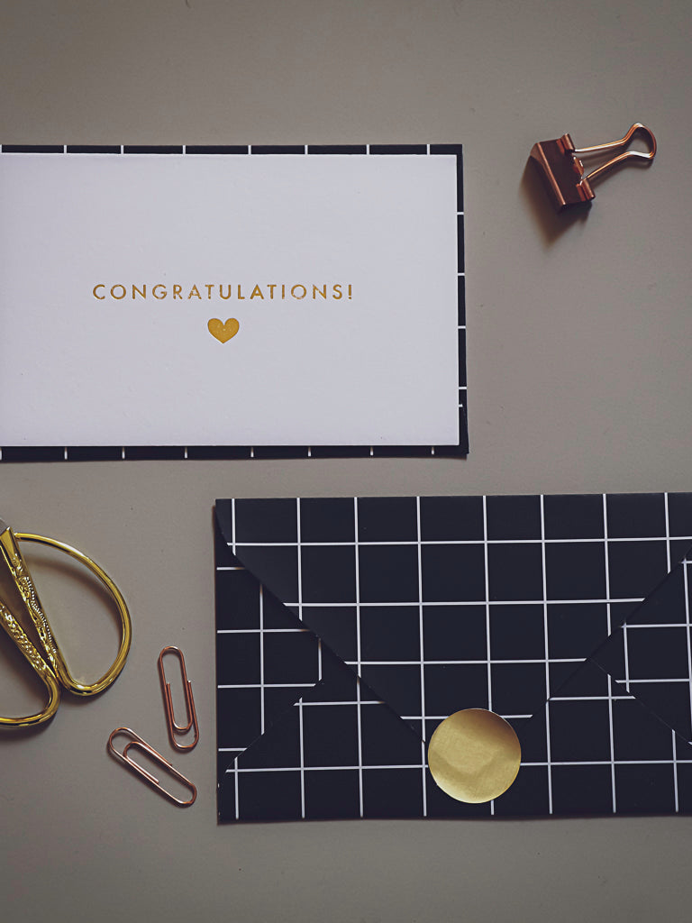 CONGRATULATIONS NOTECARD WITH ENVELOPE AND STICKERS PACK OF 5