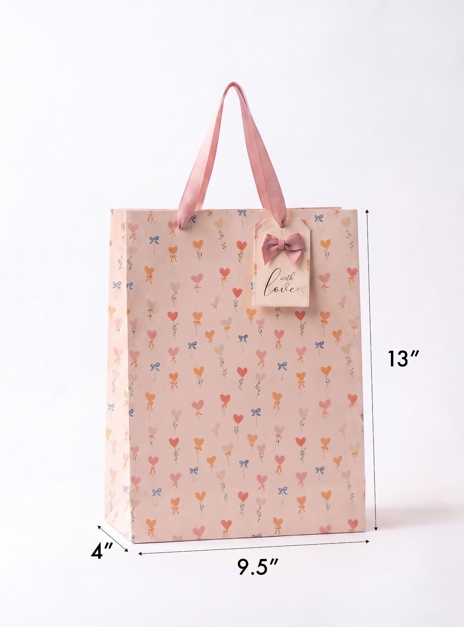 Hearts and Bows Medium gift bag