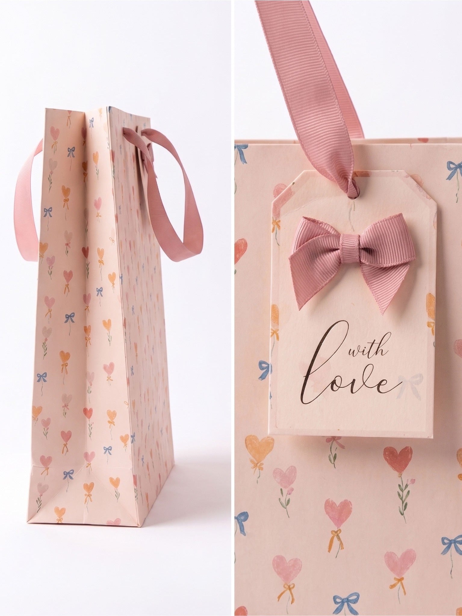 Hearts and Bows Medium gift bag