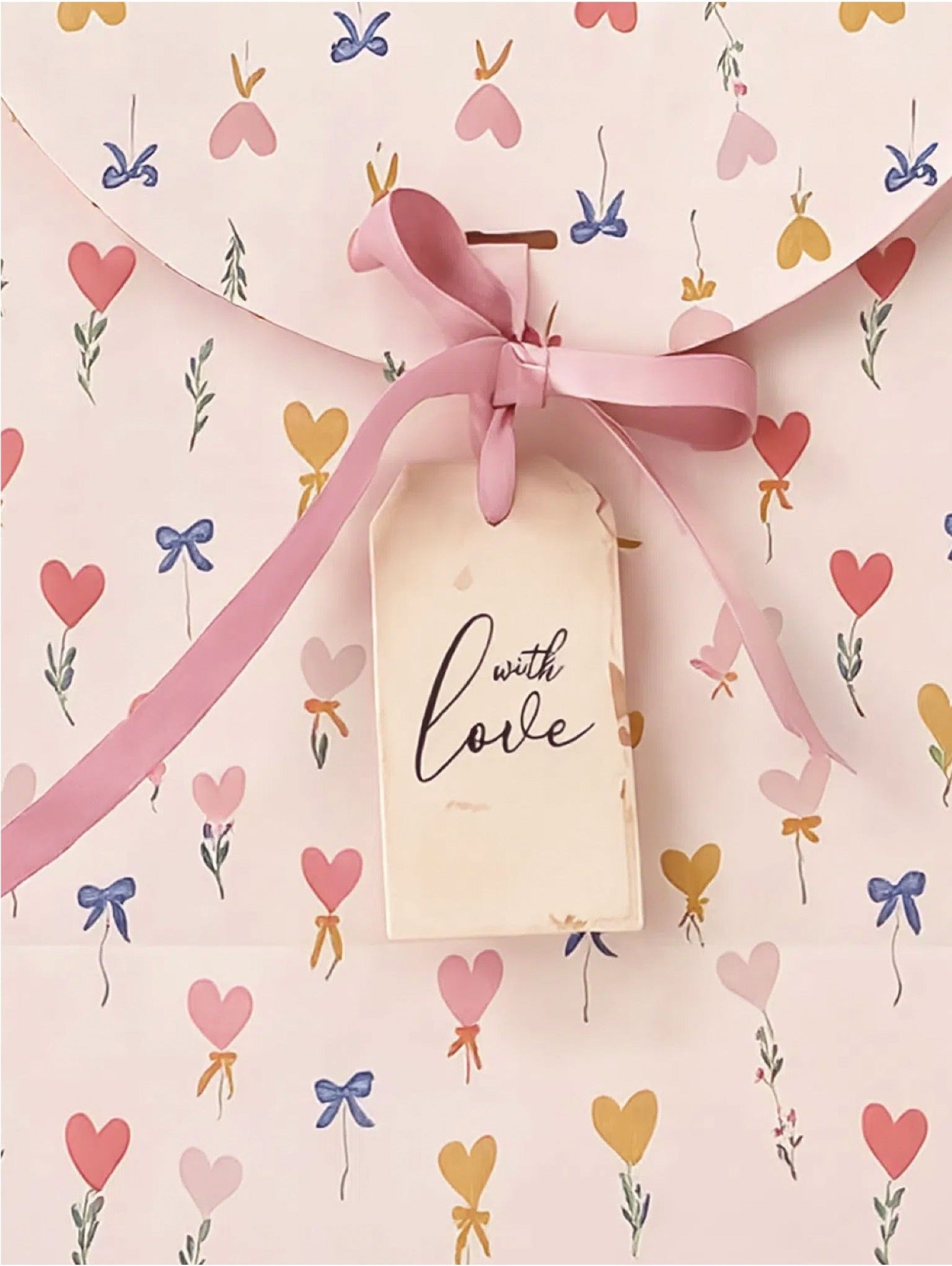 Hearts and Bows envelope Bag