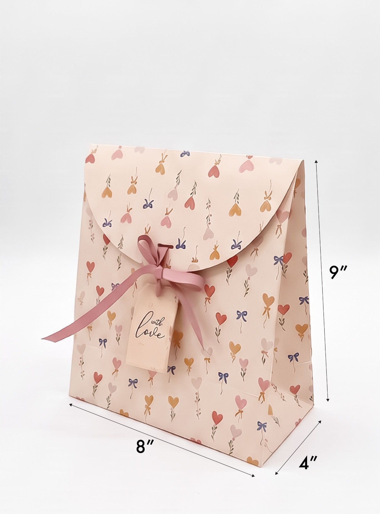 Hearts and Bows envelope Bag