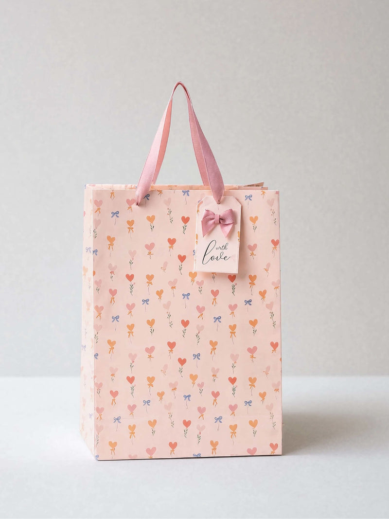 Hearts and Bows Medium bag Set of 5