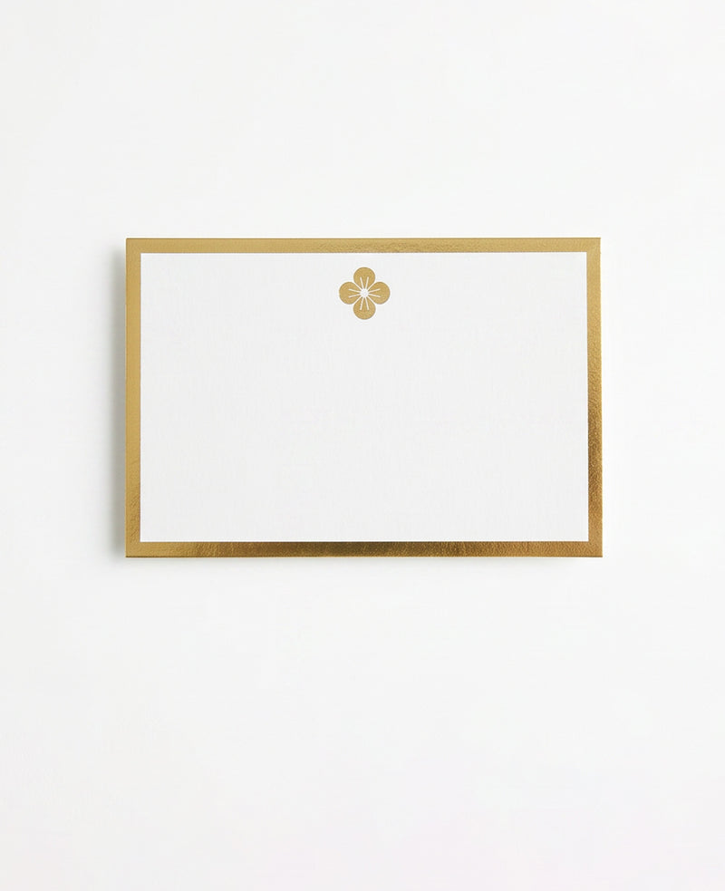 PLAIN GOLD FOILED CARD PACK OF 5