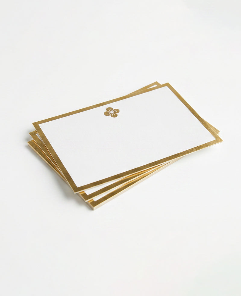 PLAIN GOLD FOILED CARD PACK OF 5