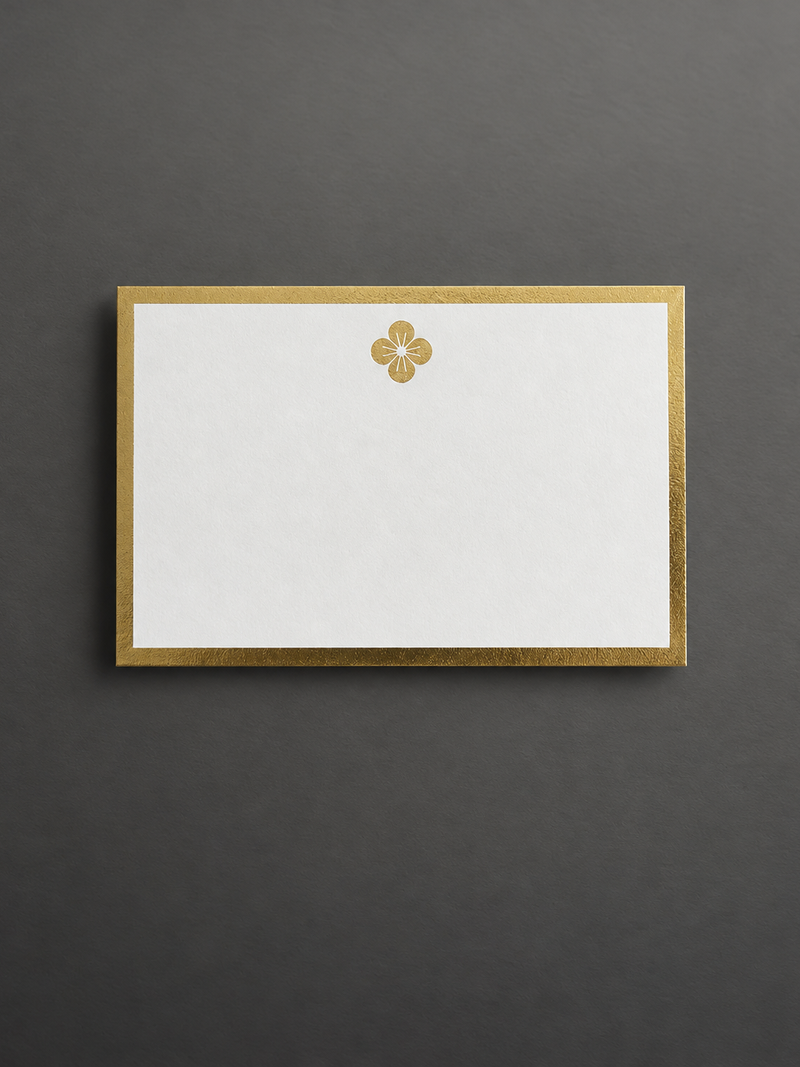 PLAIN GOLD FOILED CARD PACK OF 5