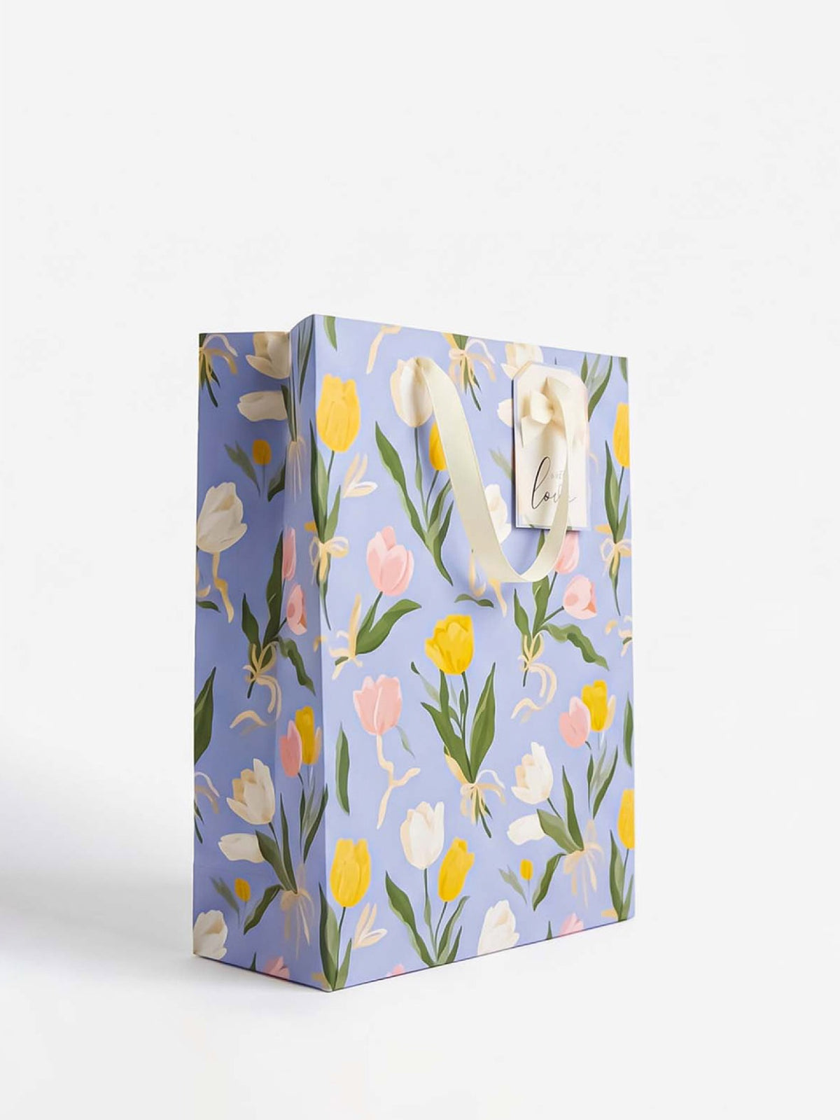 Painted Tulips Medium bag  Set of 5