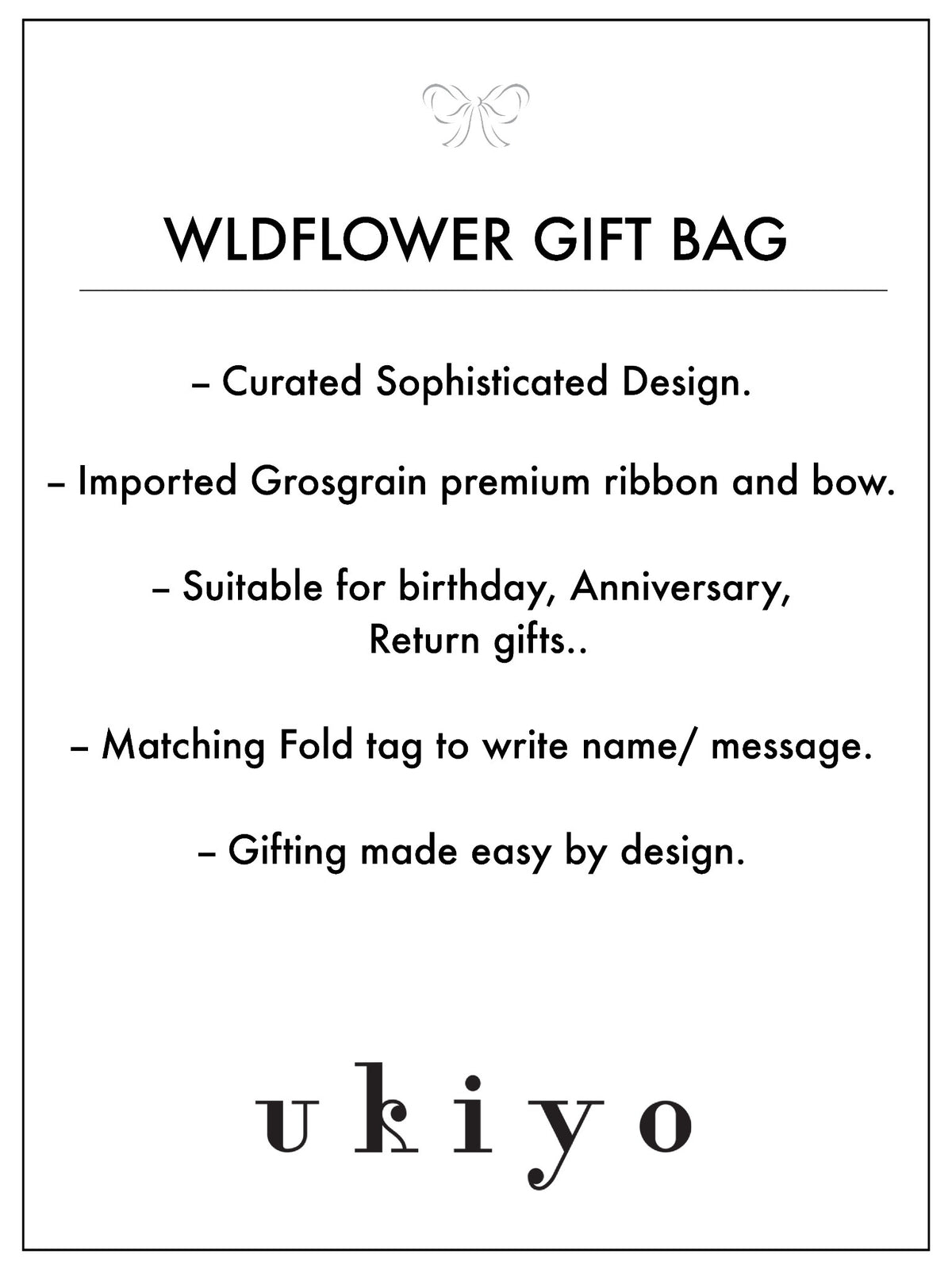 Wild Flower Medium bag  Set of 5