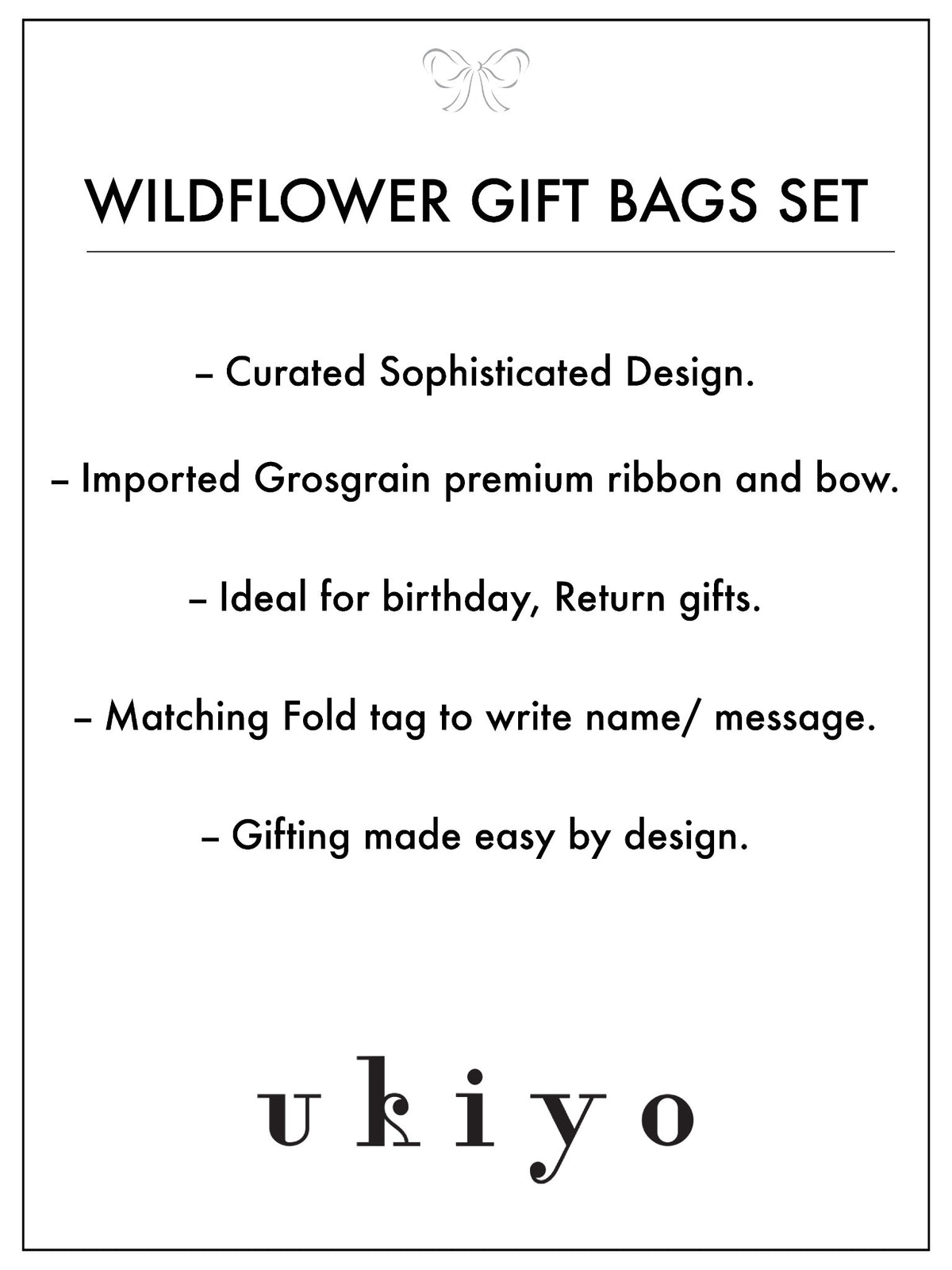 Wild Flower Collection set of 6