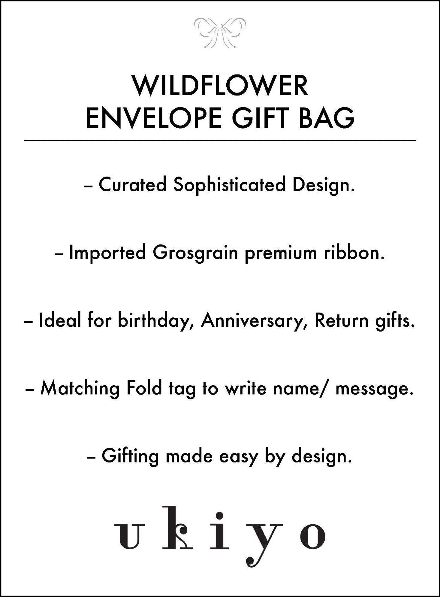 Wild Flower envelope Bag